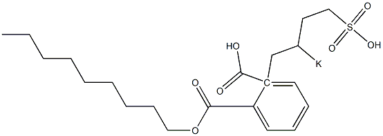 Phthalic acid 1-nonyl 2-(2-potassiosulfobutyl) ester Structure