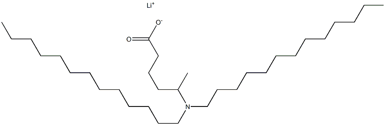 5-(Ditridecylamino)hexanoic acid lithium salt 구조식 이미지