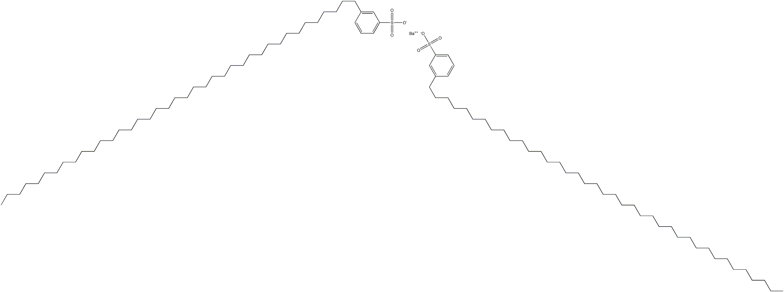 Bis[3-(nonatriacontan-1-yl)benzenesulfonic acid]barium salt Structure