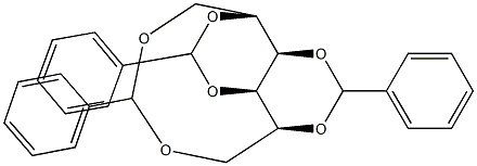 1-O,6-O:2-O,4-O:3-O,5-O-Tribenzylidene-D-glucitol Structure