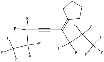 6-Cyclopentylidene-1,1,1,2,2,3,3,7,7,8,8,9,9,9-tetradecafluoro-4-nonyne 구조식 이미지