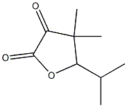 Dihydro-4,4-dimethyl-5-isopropylfuran-2,3-dione Structure