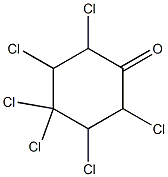 2,3,4,4,5,6-Hexachloro-1-cyclohexanone 구조식 이미지