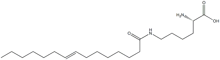 N6-(8-Pentadecenoyl)lysine Structure