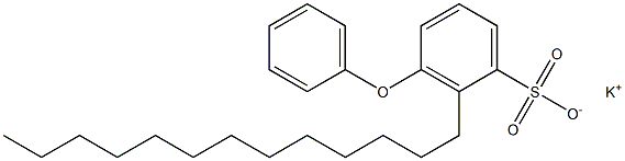 3-Phenoxy-2-tridecylbenzenesulfonic acid potassium salt 구조식 이미지