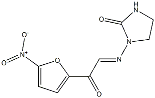 1-[[(5-Nitro-2-furoyl)methylene]amino]-2-imidazolidinone Structure