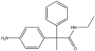 2-(p-Aminophenyl)-N-ethyl-2-phenylpropionamide 구조식 이미지