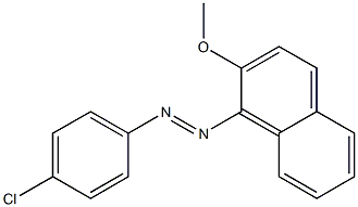 1-[(4-Chlorophenyl)azo]-2-methoxynaphthalene 구조식 이미지