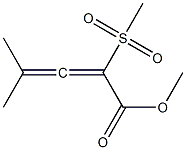 2-(Methylsulfonyl)-4-methyl-2,3-pentadienoic acid methyl ester Structure