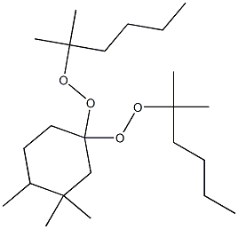 3,3,4-Trimethyl-1,1-bis(1,1-dimethylpentylperoxy)cyclohexane Structure