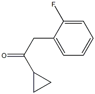 2-(2-fluorophenyl)-1-cyclopropylethanone Structure