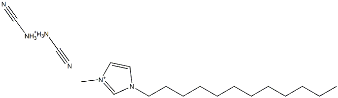 1-dodecyl-3-methylimidazolium dicyanamide salt Structure