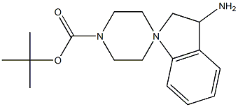 2,3-Dihydro-3-aminospiro[1H-indole-1,4'-piperidine]-1'-carboxylic acid tert-butyl ester 구조식 이미지