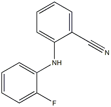 2-[(2-fluorophenyl)amino]-benzonitrile Structure