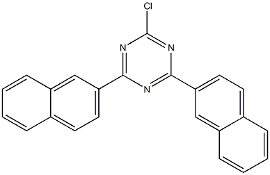 2-chloro-4,6-bis(2-naphthyl)-1,3,5-triazine 구조식 이미지