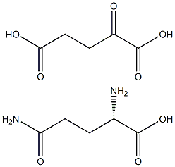 Glutamine ketoglutarate 구조식 이미지