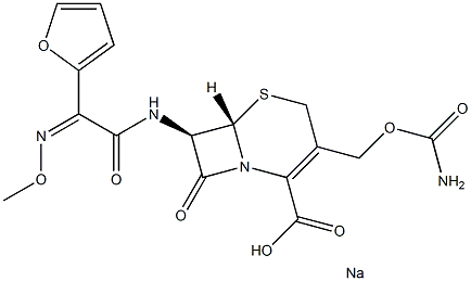 Cefuroxime sodium for injection 구조식 이미지