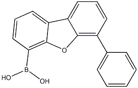 6-phenyldibenzofuran-4-boronic acid Structure
