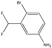 4-bromo-3-(difluoromethyl)benzenamine Structure