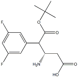 Boc-(S)-3-Amino-4-(3,5-difluoro-phenyl)-butyric acid Structure