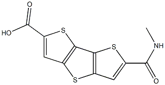 6-(methylcarbamoyl) dithieno [3,2-b:2',3'-d] thiophene-2-carboxylic acid Structure