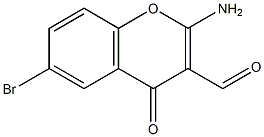 2-Amino-6-bromochromone-3-aldehyde Structure