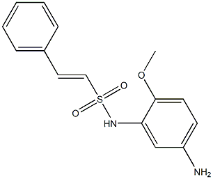 (E)-N-(5-AMINO-2-METHOXYPHENYL)-2-PHENYLETHENE-1-SULFONAMIDE 구조식 이미지