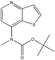 tert-butyl N-methyl-N-{thieno[3,2-b]pyridin-7-yl}carbamate Structure