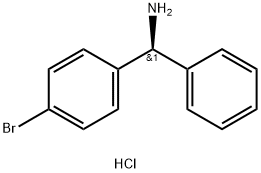 BENZENEMETHANAMINE, 4-BROMO-ALPHA-PHENYL-, (S)- HYDROCHLORIDE Structure