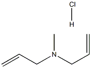 N-methyldiallylamine hydrochloride 구조식 이미지