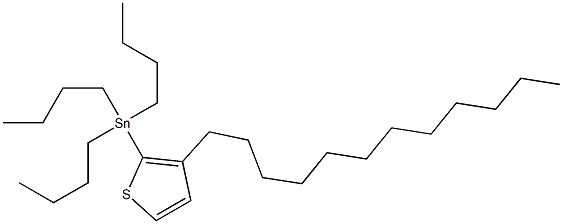 Tributyl-(3-dodecyl-thiophen-2-yl)-stannane Structure