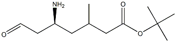 Boc-(S)-3-amino-5-methylhexanal Structure