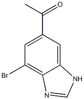 1-(7-Bromo-3H-benzoimidazol-5-yl)-ethanone 구조식 이미지