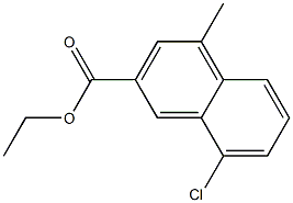 ethyl 8-chloro-4-methyl-2-naphthoate 구조식 이미지