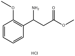 METHYL 3-AMINO-3-(2-METHOXYPHENYL)PROPANOATE HCl Structure