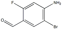 2-fluoro-4-amino-5-bromo-benzaldehyde 구조식 이미지