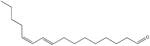 Z,E-9,11-Hexadecadienal 구조식 이미지