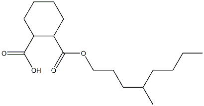 1,2-Cyclohexanedicarboxylic Acid Mono 4-Methyloctyl Ester Structure