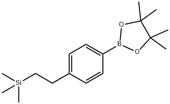 trimethyl(4-(4,4,5,5-tetramethyl-1,3,2-dioxaborolan-2-yl)phenethyl)silane 구조식 이미지