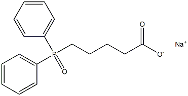 Sodium 5-(Diphenylphosphinoyl)pentanoate 구조식 이미지