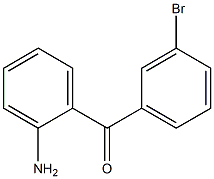 (2-Aminophenyl)(3-bromophenyl)methanone Structure