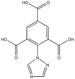 2-(1H-1,2,4-triazol-1-yl)benzene-1,3,5-tricarboxylic acid Structure