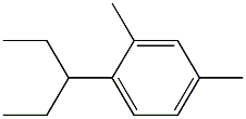 2,4-Dimethyl-1-(pentan-3-yl)benzene Structure