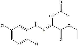 Ethyl 2-acetamido-2-(2-(2,5-dichlorophenyl)hydrazono)acetate Structure