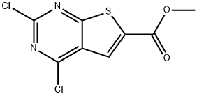 Methyl 2,4-dichlorothieno[2,3-d]pyrimidine-6-carboxylate 구조식 이미지