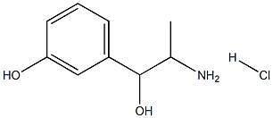 1-(m-hydroxyphenyl)-2-methylethanolamine hydrochloride 구조식 이미지