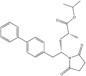 (2R,4S)-isopropyl5-([1,1'-biphenyl]-4-yl)-4-(2,5-dioxopyrrolidin-1- yl)-2-methylpentanoate Structure