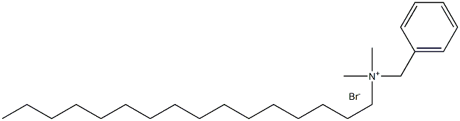 Cetyldimethylbenzylammonium bromide Structure