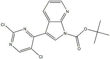 tert-butyl 3-(2,5-dichloropyrimidin-4-yl)-1H-pyrrolo[2,3-b]pyridine-1-carboxylate Structure