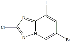 6-Bromo-2-chloro-8-iodo-[1,2,4]triazolo[1,5-a]pyridine 구조식 이미지